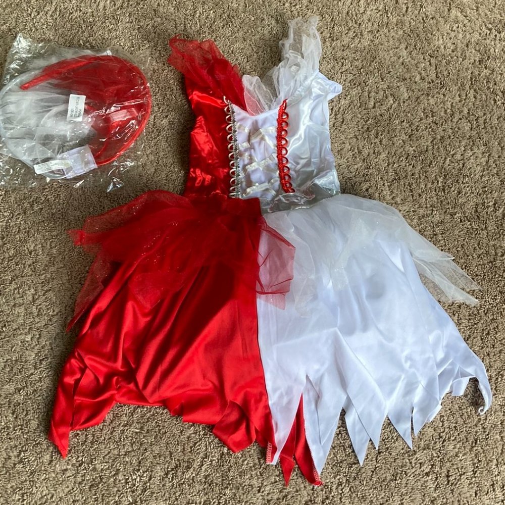 Girls Angel/Devil Dual Costume - Medium 8-10